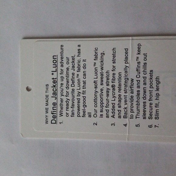 NWOT!!! π Lululemon π Define Jacket Size 6 - Picture 8 of 9